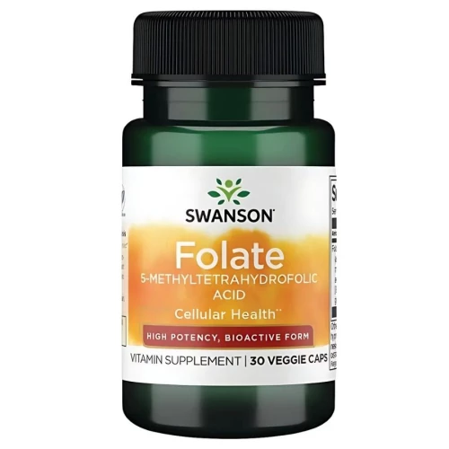 Swanson - Folate (5-MTHF) 800 mcg - 30 kapsułek Swanson - Folate (5-MTHF) 800 mcg - 30 kapsułek